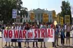 民眾示威反對向敘開戰