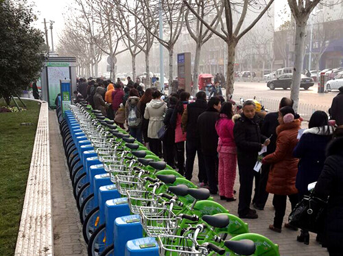 阜阳公共自行车实地探查-阜阳市人民政府