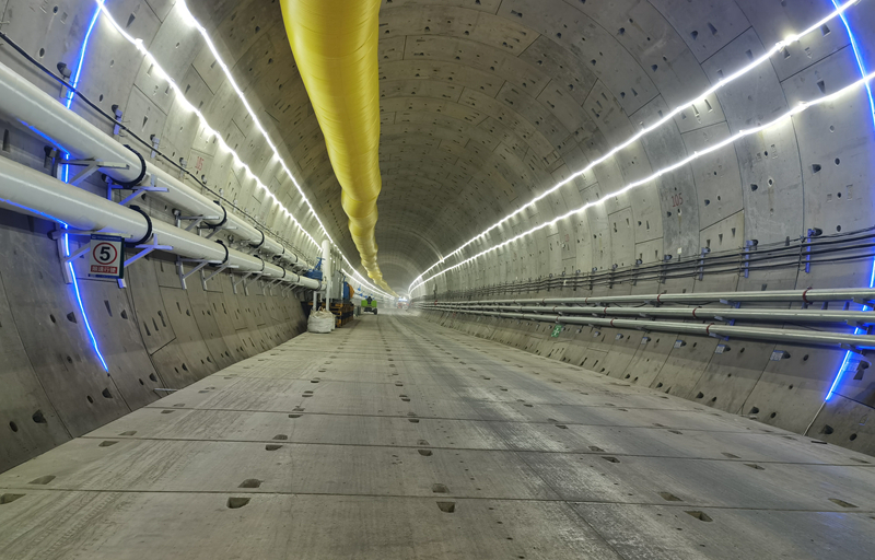 “虹浦號”掘進成型的隧道。受訪者供圖