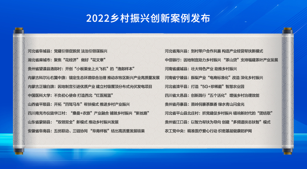 人民网2022乡村振兴创新案例揭晓