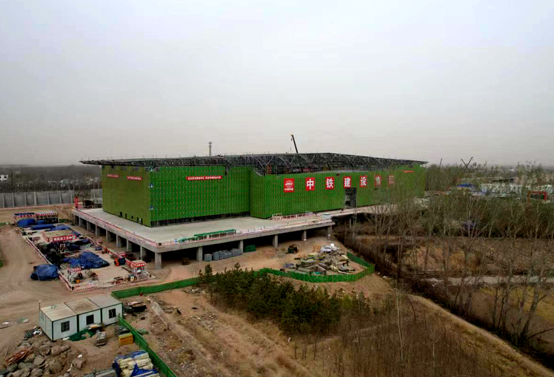 包银高铁建设加速推进。中国铁路呼和浩特局集团公司供图