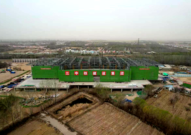 包银高铁建设加速推进。中国铁路呼和浩特局集团公司供图