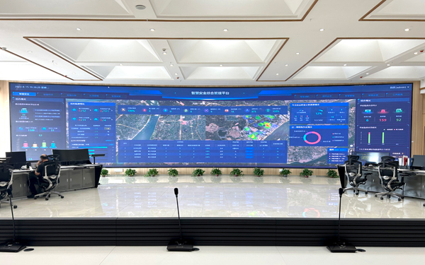 東土科技（宜昌）有限公司智慧安全綜合管理平台。受訪者供圖