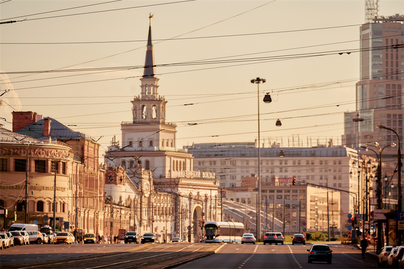 莫斯科的街景。人民网记者马天翼 摄