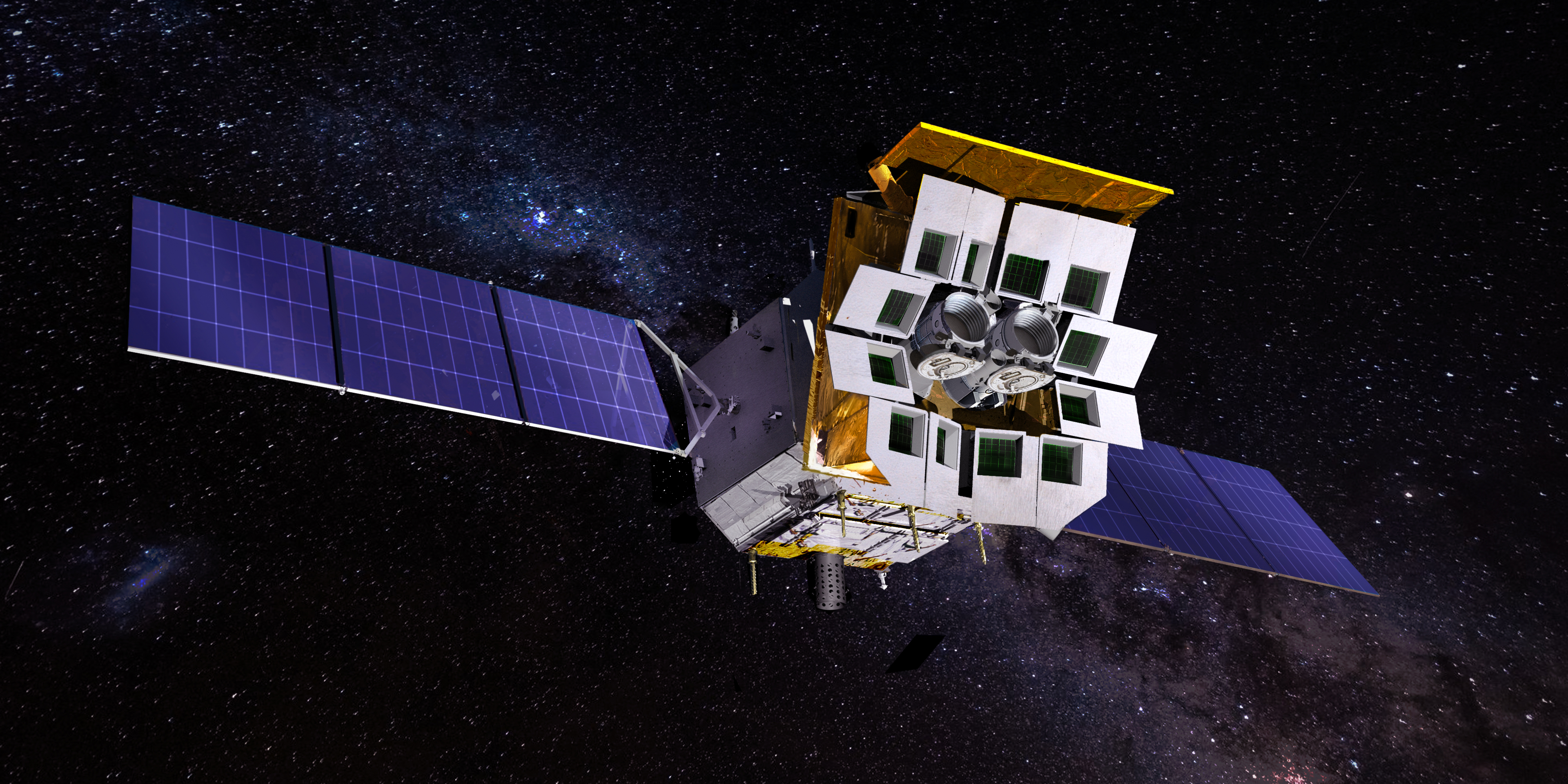 爱因斯坦探针卫星在轨运行示意图。中国科学院国家天文台供图