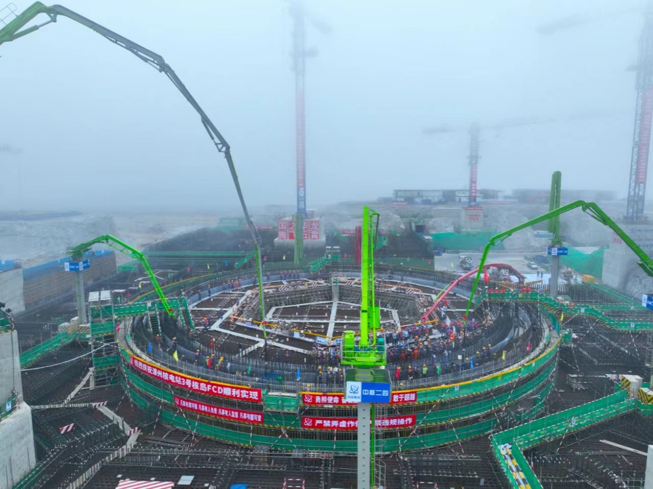 漳州核电二期工程“华龙一号”3号机组开工建设。受访者供图