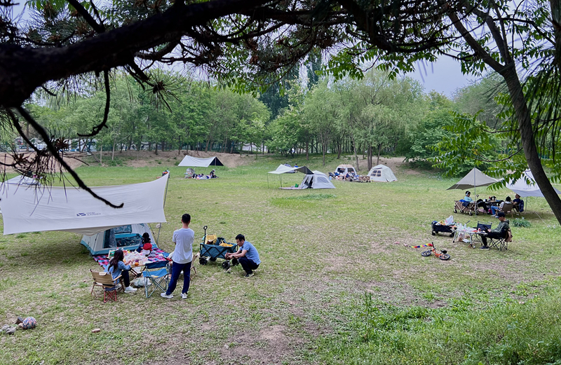 “自驾+露营”等多元模式受热捧。人民网记者 王连香摄