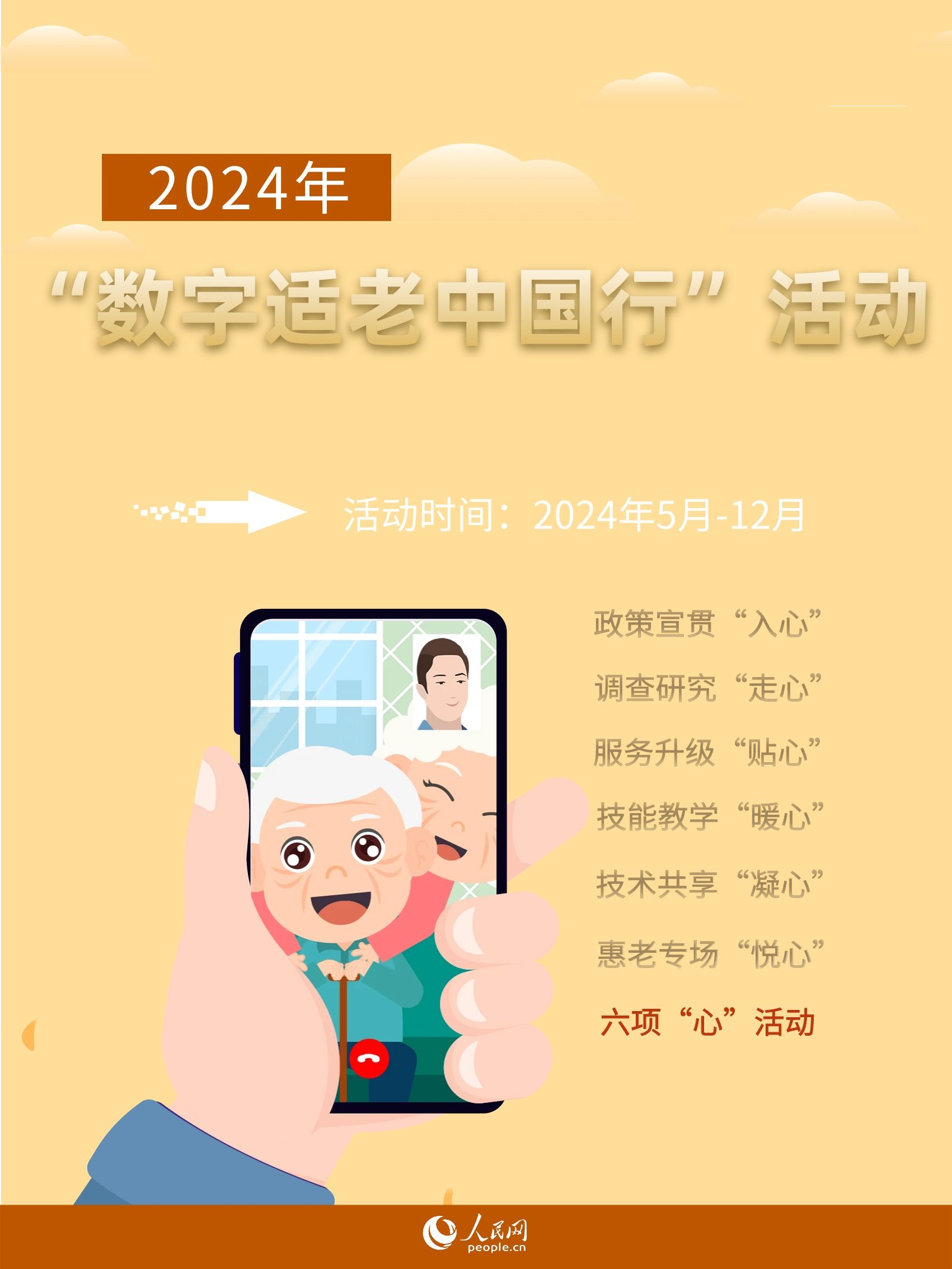2024年“数字适老中国行”5月“走起”！开展6项“心”活动
