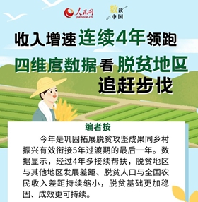 四維度數據看脫貧地區追趕步伐
