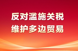 反对滥施关税 维护多边贸易