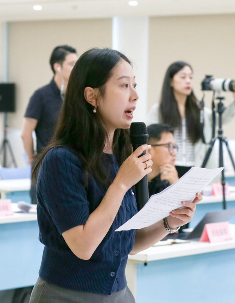 人民網記者提問。水利部供圖