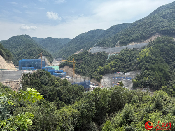 浙江江山抽水蓄能电站建设现场。人民网记者 杜燕飞摄