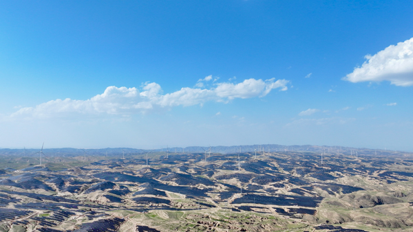 寧夏中衛300萬千瓦光伏基地EPC總承包項目。受訪者供圖