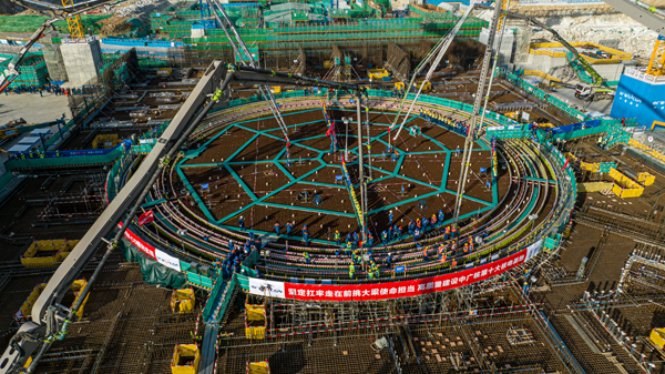 山東招遠核電項目1號機組建設現場。受訪者供圖