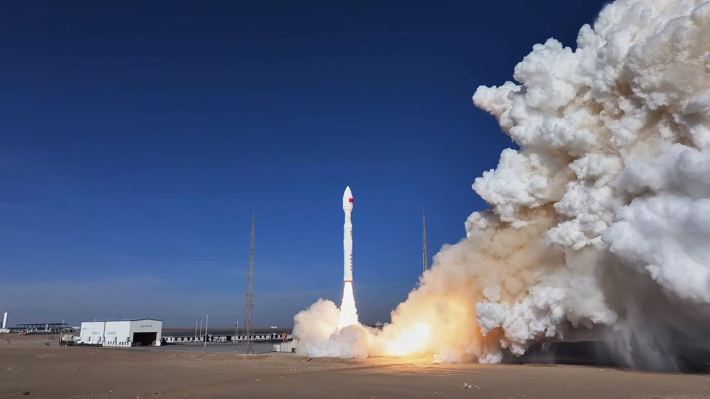 力箭一號遙十一運載火箭發射。中科宇航供圖