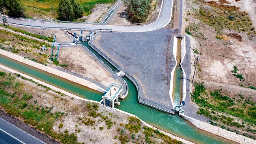 縱橫交錯的高標准渠系。受訪者供圖