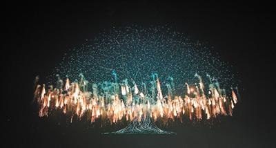 焰火为笔 科技作画