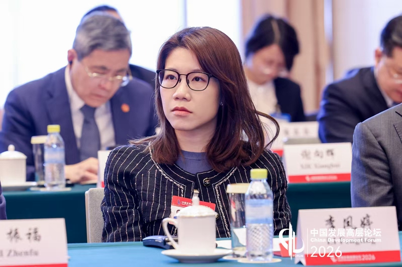 健合集团首席执行官李凤婷受邀参加中国发展高层论坛2026年年会。受访者供图