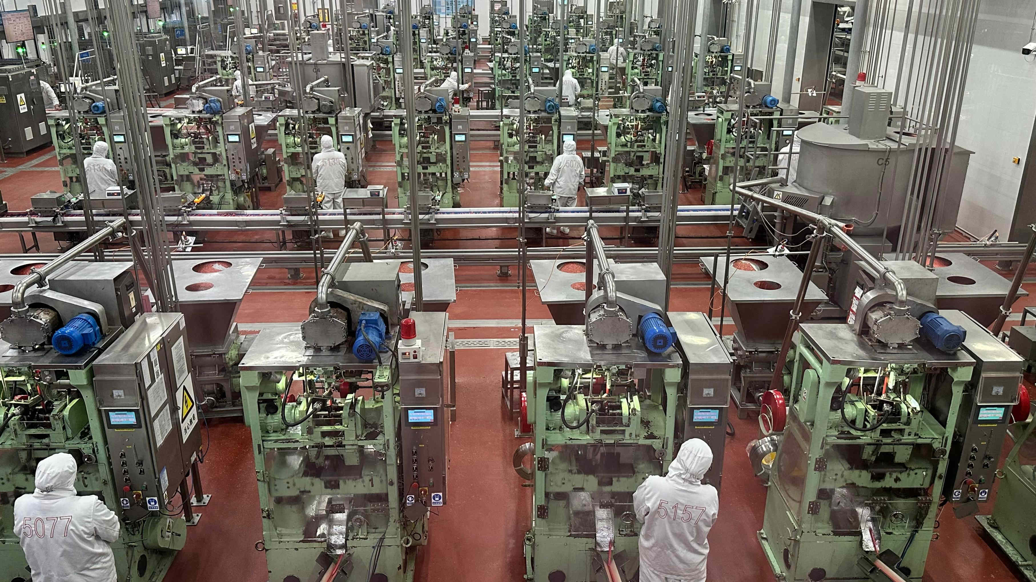 雙匯肉類生產車間。人民網記者 王紹紹攝