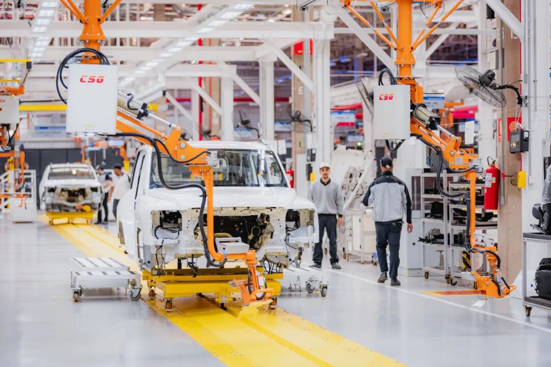 长城汽车巴西工厂生产线。受访者供图