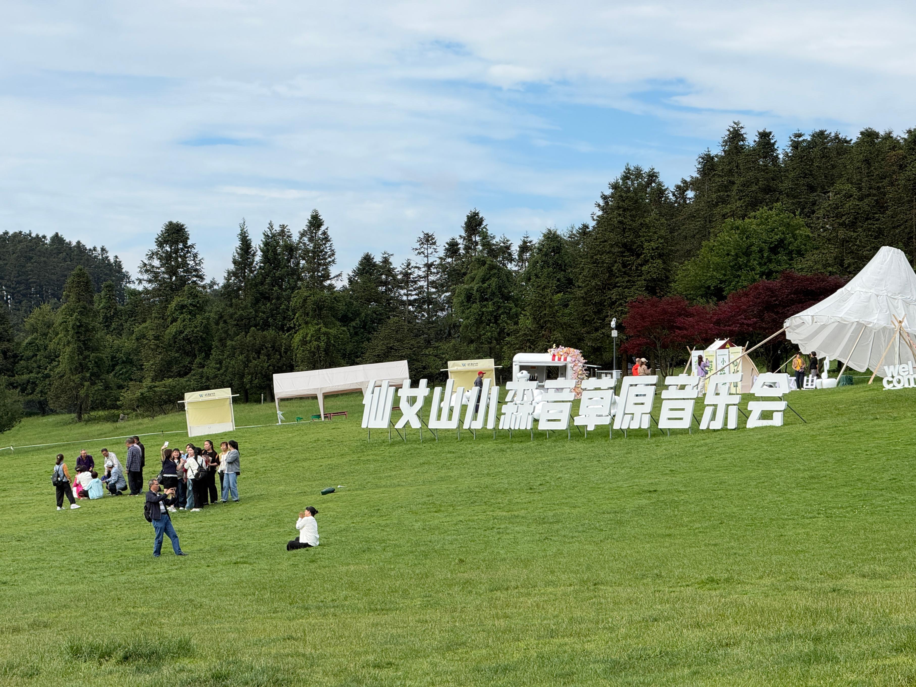 仙女山森林公园内游客打卡拍照。人民网记者 欧阳易佳摄