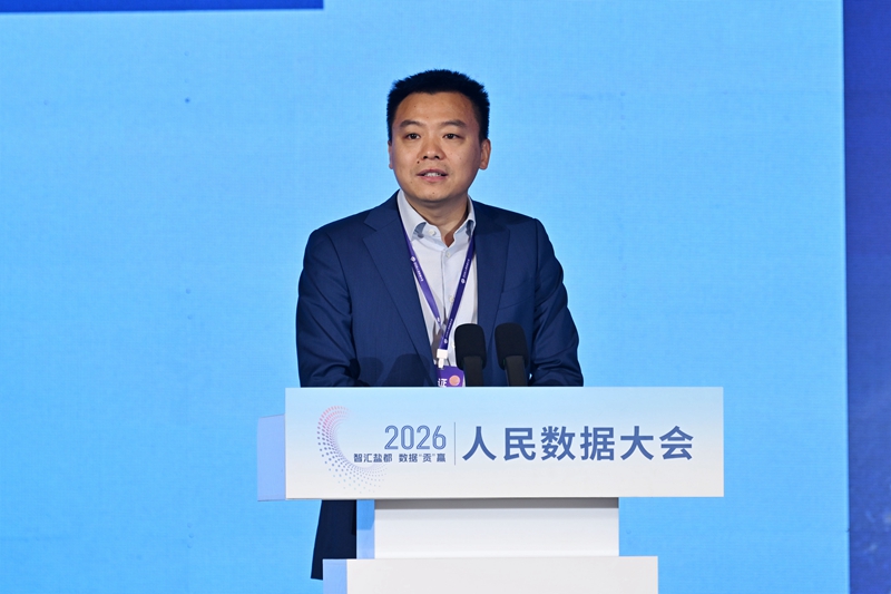 北京电子数智科技有限责任公司AI可信负责人邵兵。人民网记者 翁奇羽摄