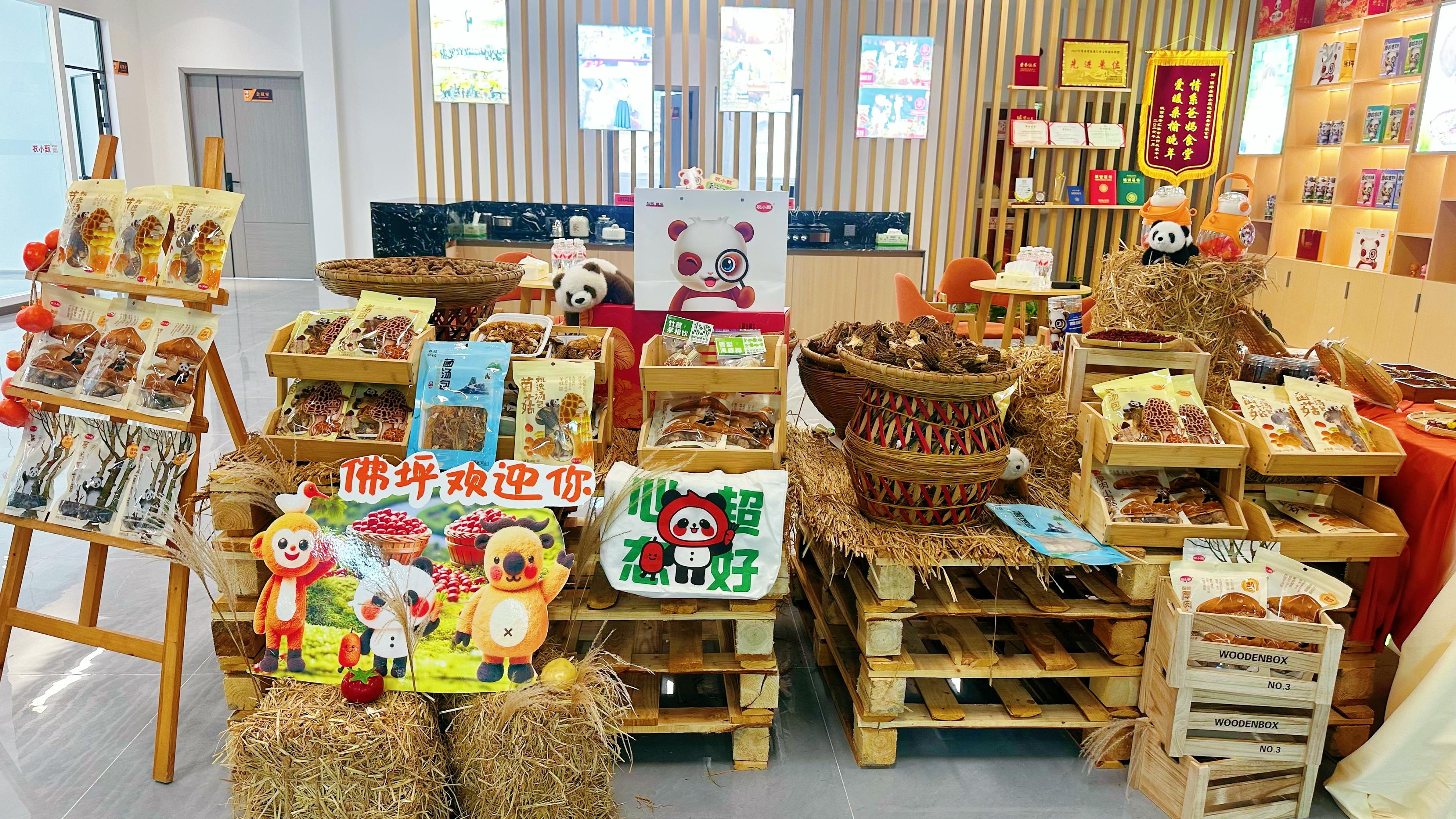 特色农产品展示区。人民网记者 王绍绍摄