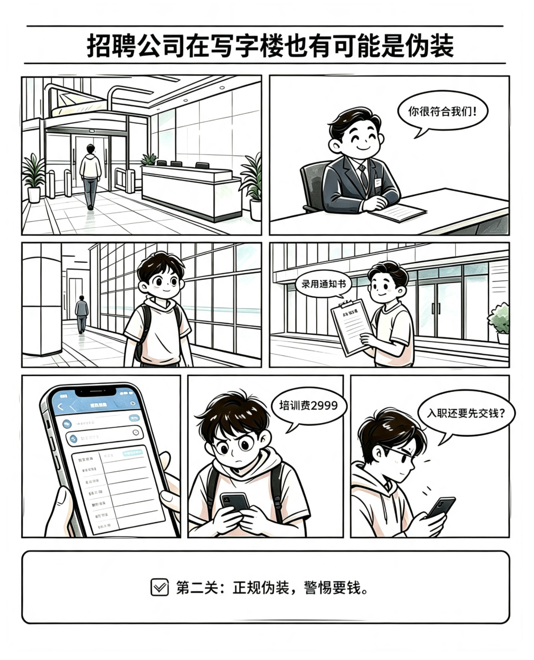 漫說反詐︱應屆生求職警惕虛假高薪招聘 【2】