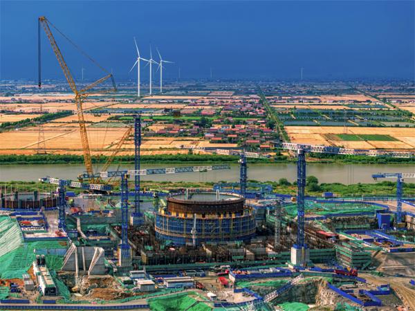 江蘇徐圩核能供熱發電廠一期工程建設現場。受訪者供圖