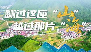 行进在浙江，一路上听到许多山与海的故事。余杭帮助温州大黄鱼从东海“游”到杭州，海宁为武义种下的甜柿树今年迎丰收，建在义乌的“莲都大厦”成了莲都先进制造业的“桥头堡”。一条“清大线”，像横亘的雪山草地，把浙江切为两半——西南是“山”，群山绵延、发展滞后；东北是“海”，水系纵横、经济繁荣。“山”与“海”的人均收入差距，曾一度拉大到约1∶10。