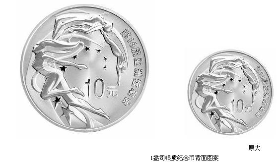 央行将发行16届亚洲运动会金银纪念币(第1组)
