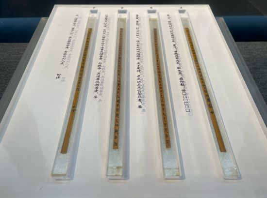 《秦律十八种》中的《田律》。李洋摄